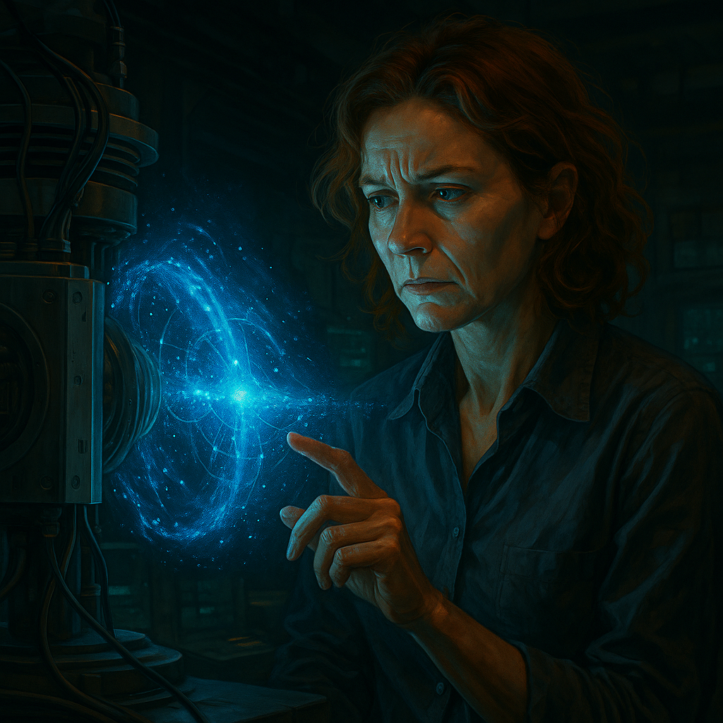 Quantum Contact - Elena with quantum particles